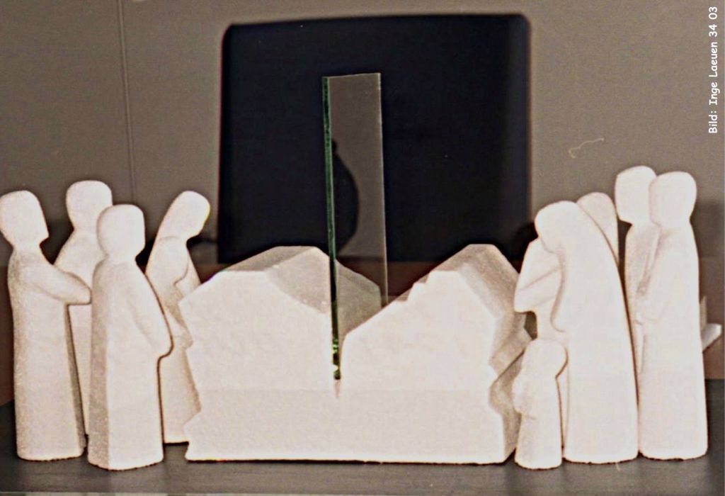 Modell des Opferdenkmals Modell des Denkmals